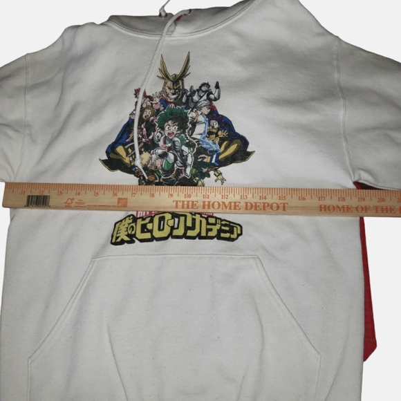 S White Shueisha My Hero Academy Hoodie Funimation - Picture 4 of 8
